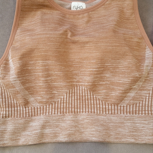 Ryka Raw Umber Seamless Infinity Workout Sports Bra Tank Size XL - Picture 4 of 6